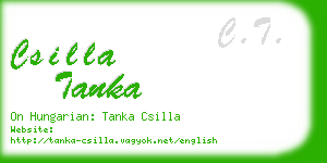 csilla tanka business card